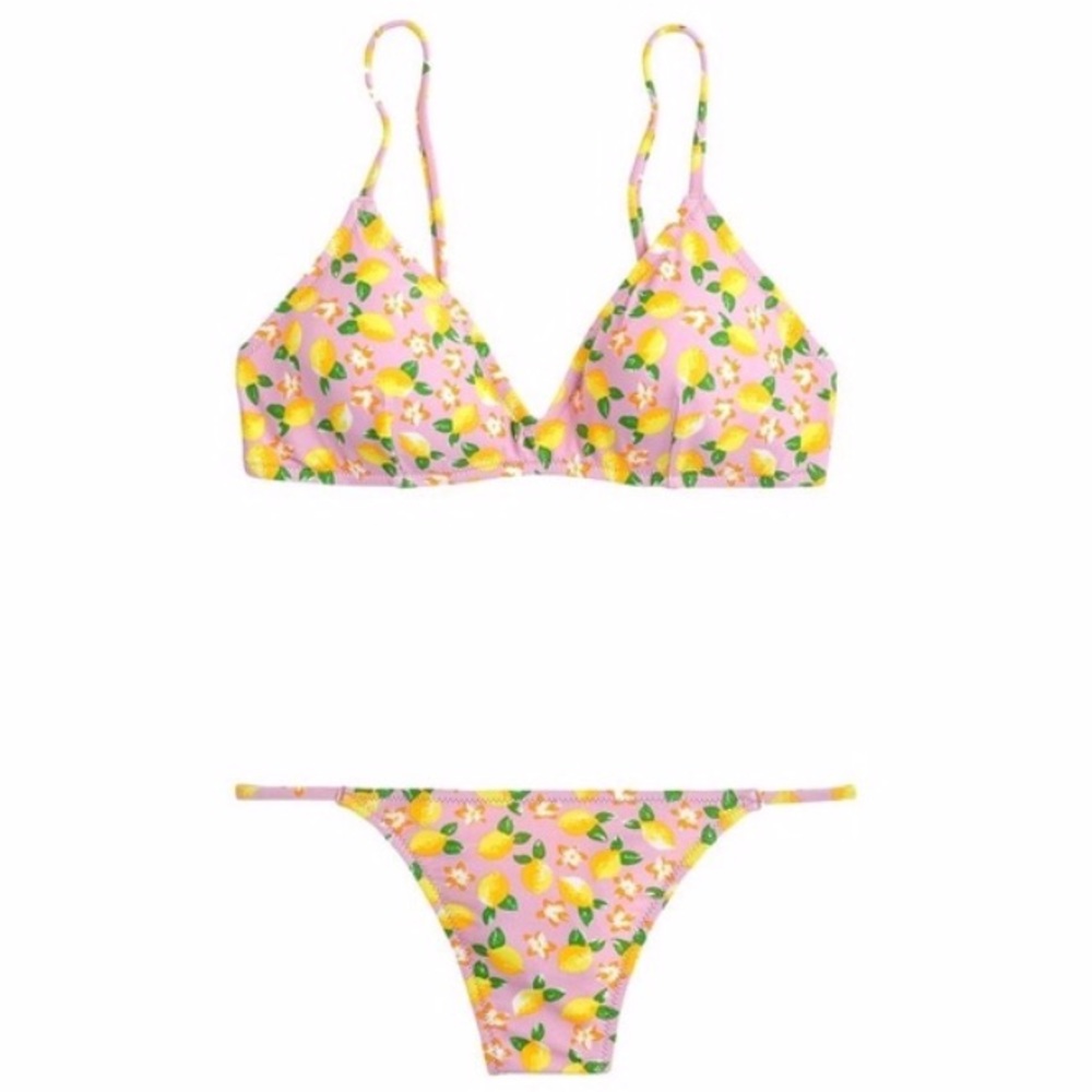 J.Crew Lemon Print Bikini